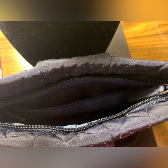 Vera Bradley Convertibie cross body quilted bag -Navy - Picture 8 of 12